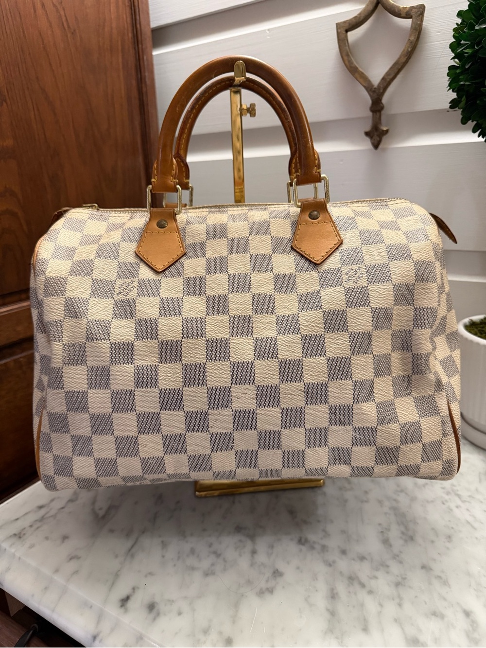 Louis Vuitton Damier Azur Canvas Mini Speedy 25